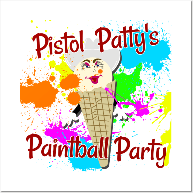 Pistol Patty's Paintball Party Wall Art by Xanaduriffic